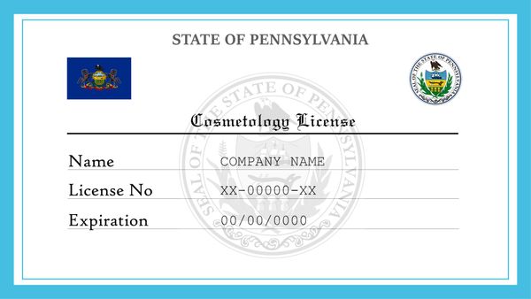 Pennsylvania Cosmetology License