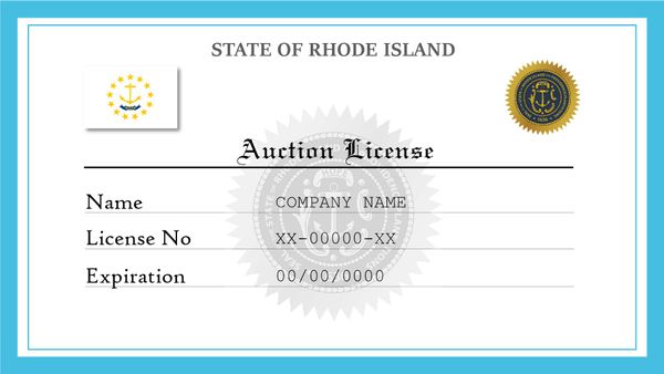 Rhode Island Auction License