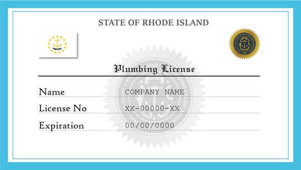 Rhode Island Plumbing License