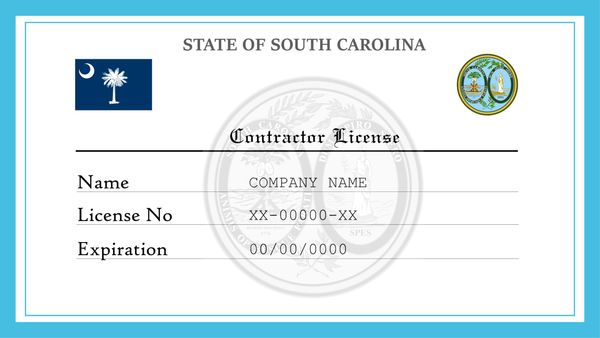 South Carolina Contractor License Classifications