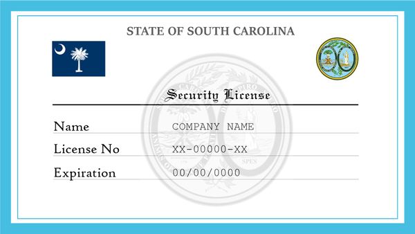 South Carolina Security License