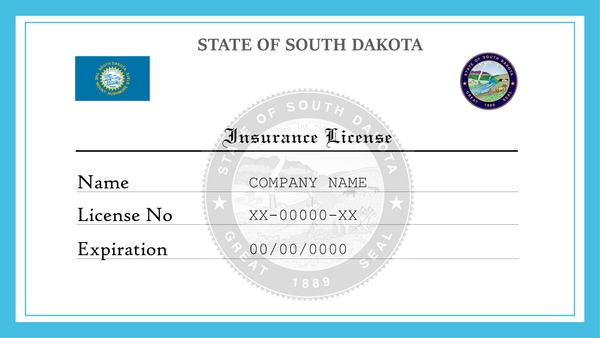 South Dakota Insurance License
