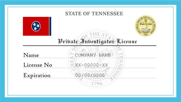 Tennessee Private Investigator License