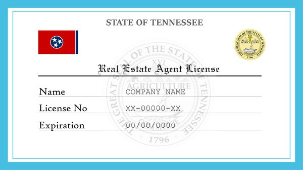 Tennessee Real Estate License License Lookup