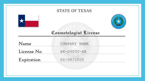 Texas Cosmetologist License