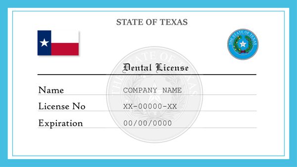 Texas Dental License