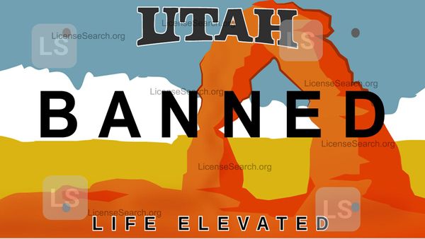 Utah Banned License Plates