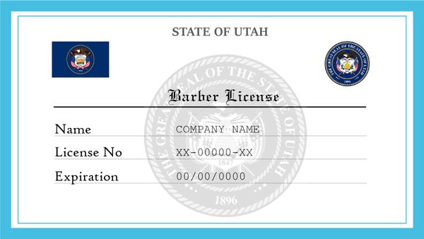 Utah Barber License