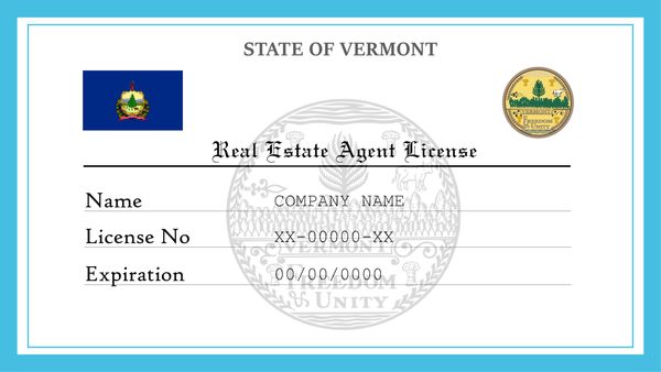 Vermont Real Estate License