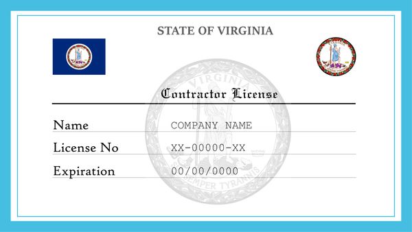Virginia Contractor License