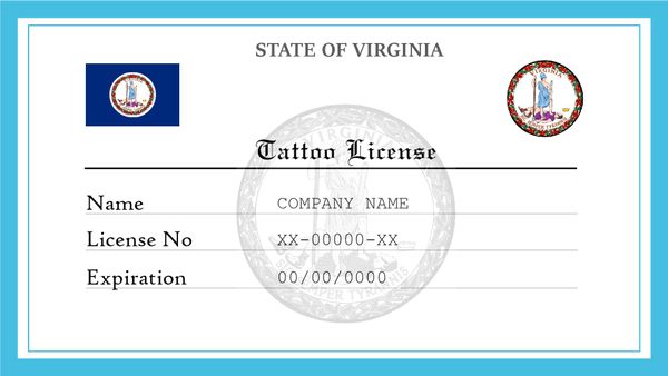 Virginia Tattoo License