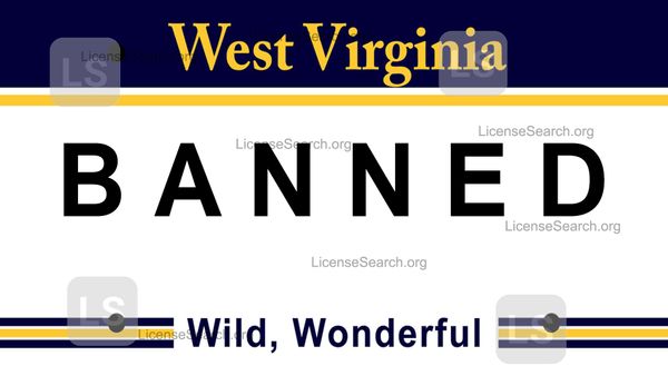 West Virginia Banned License Plates