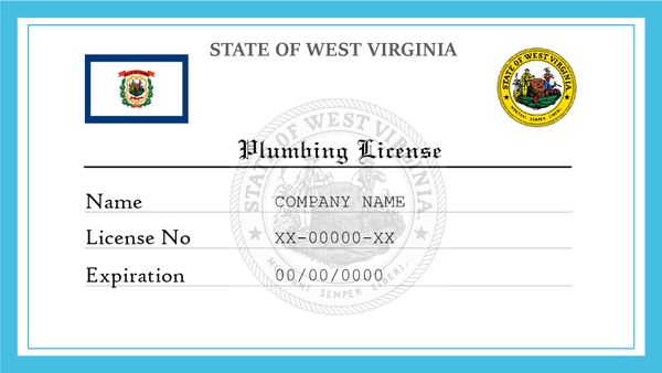 West Virginia Plumbing License