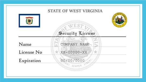West Virginia Security License