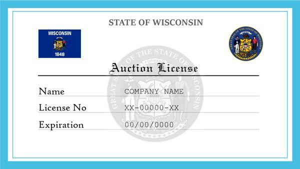 Wisconsin Auction License