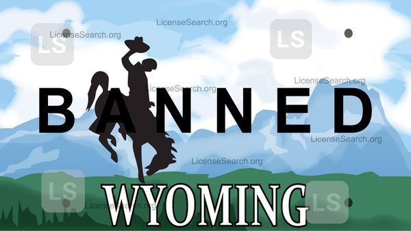 Wyoming Banned License Plates