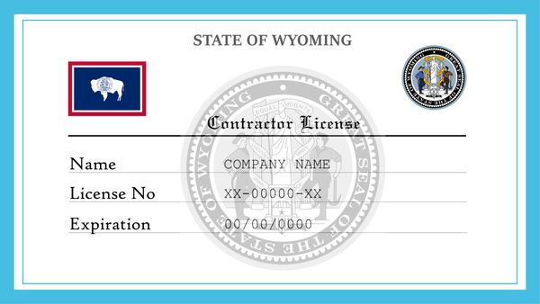 Wyoming Contractor License