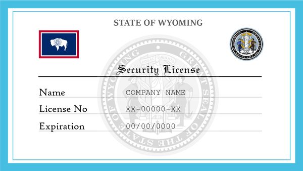 Wyoming Security License