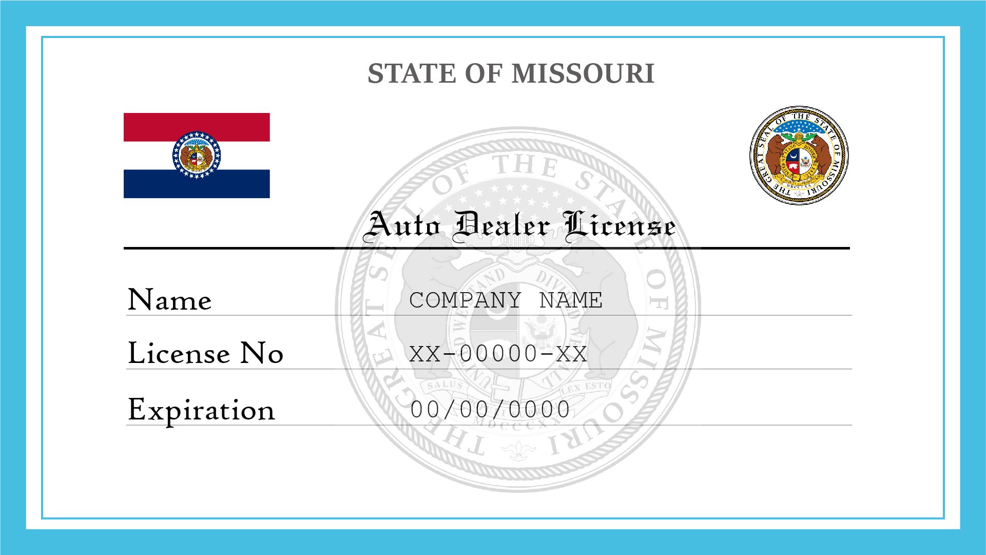 Missouri Auto Dealer License License Lookup