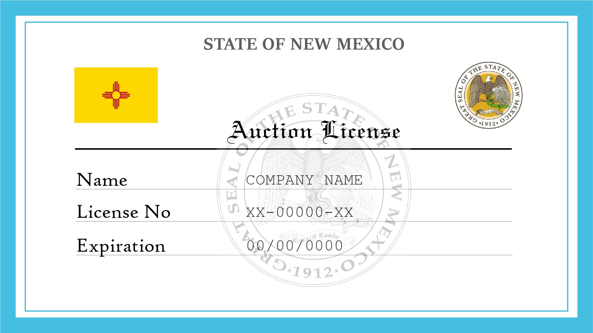 New Mexico Auction License License Lookup