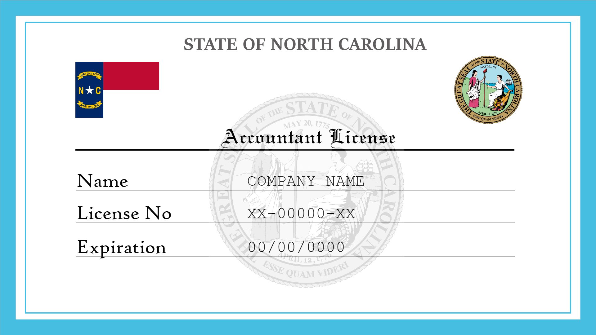 North Carolina Auction License  License Lookup