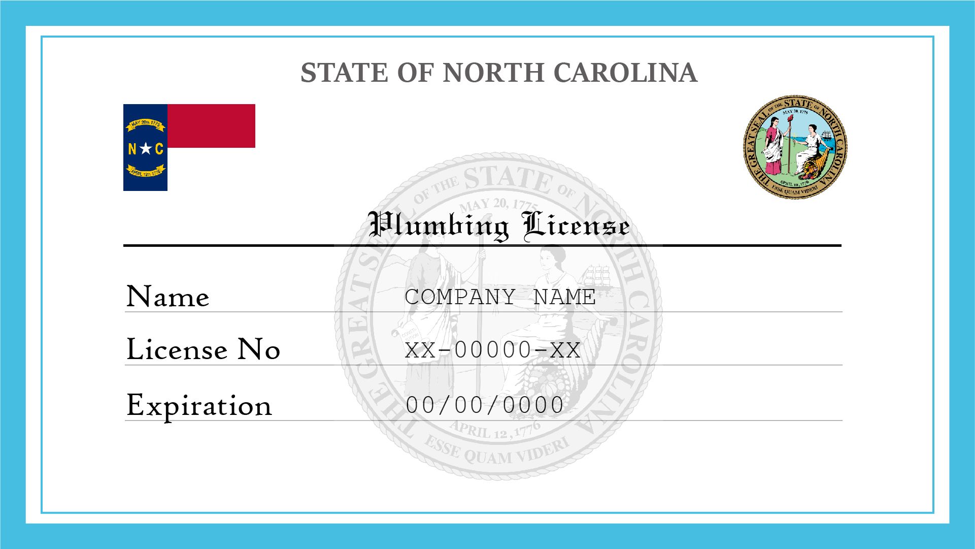 North Carolina Plumbing License License Lookup