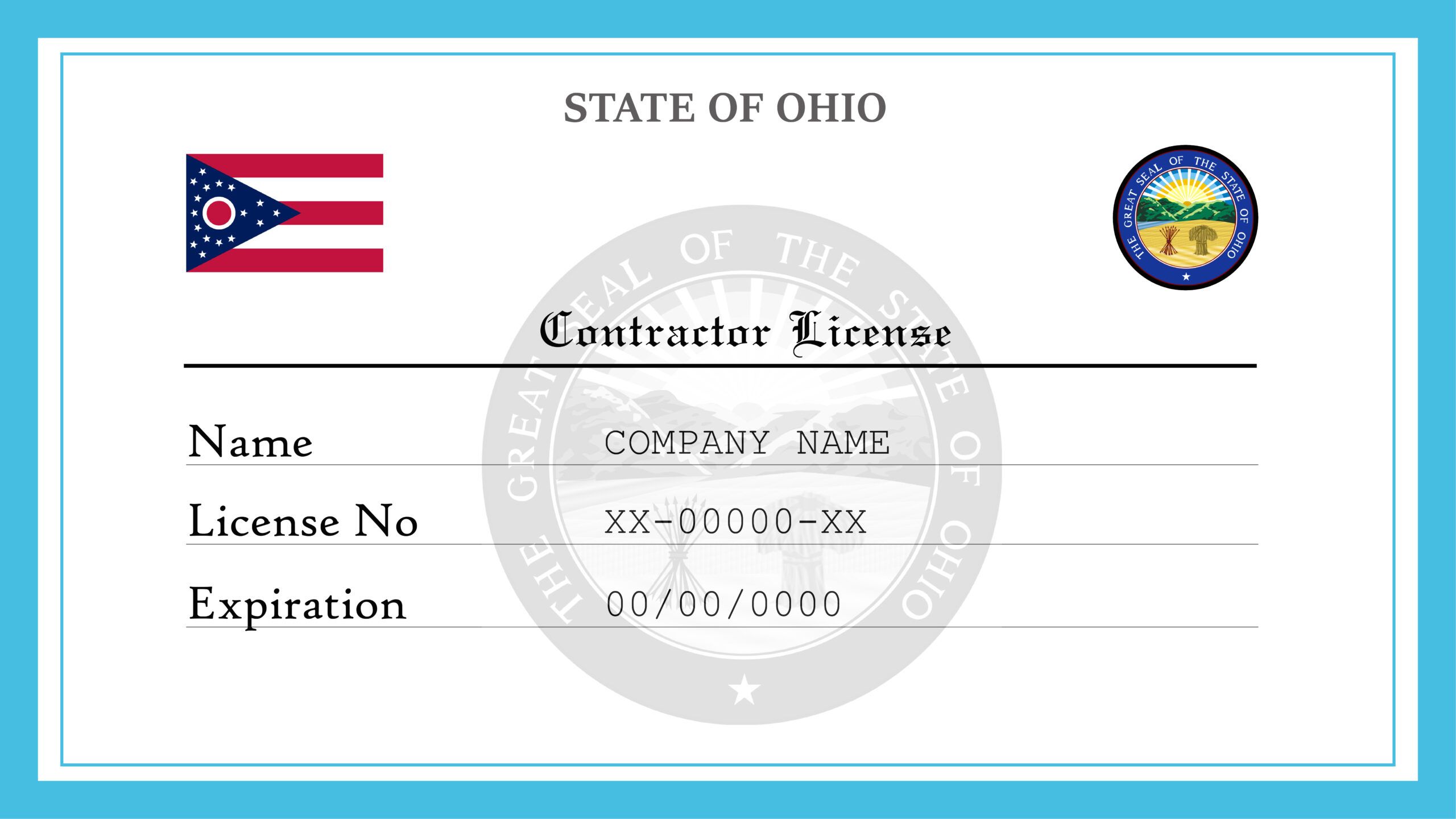 Ohio Contractor License License Lookup