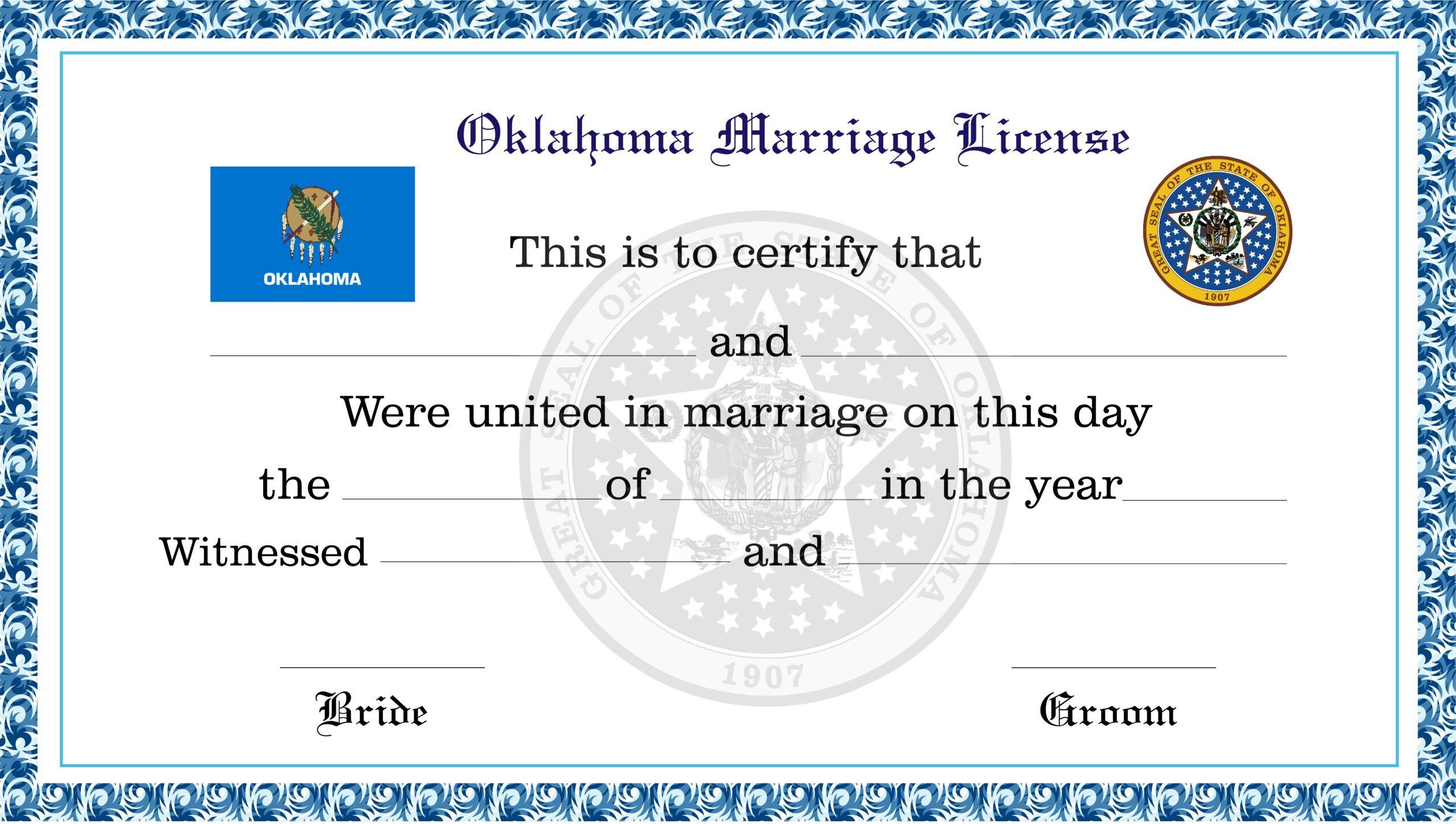 Can Dogs Sign Marriage License In Oklahoma