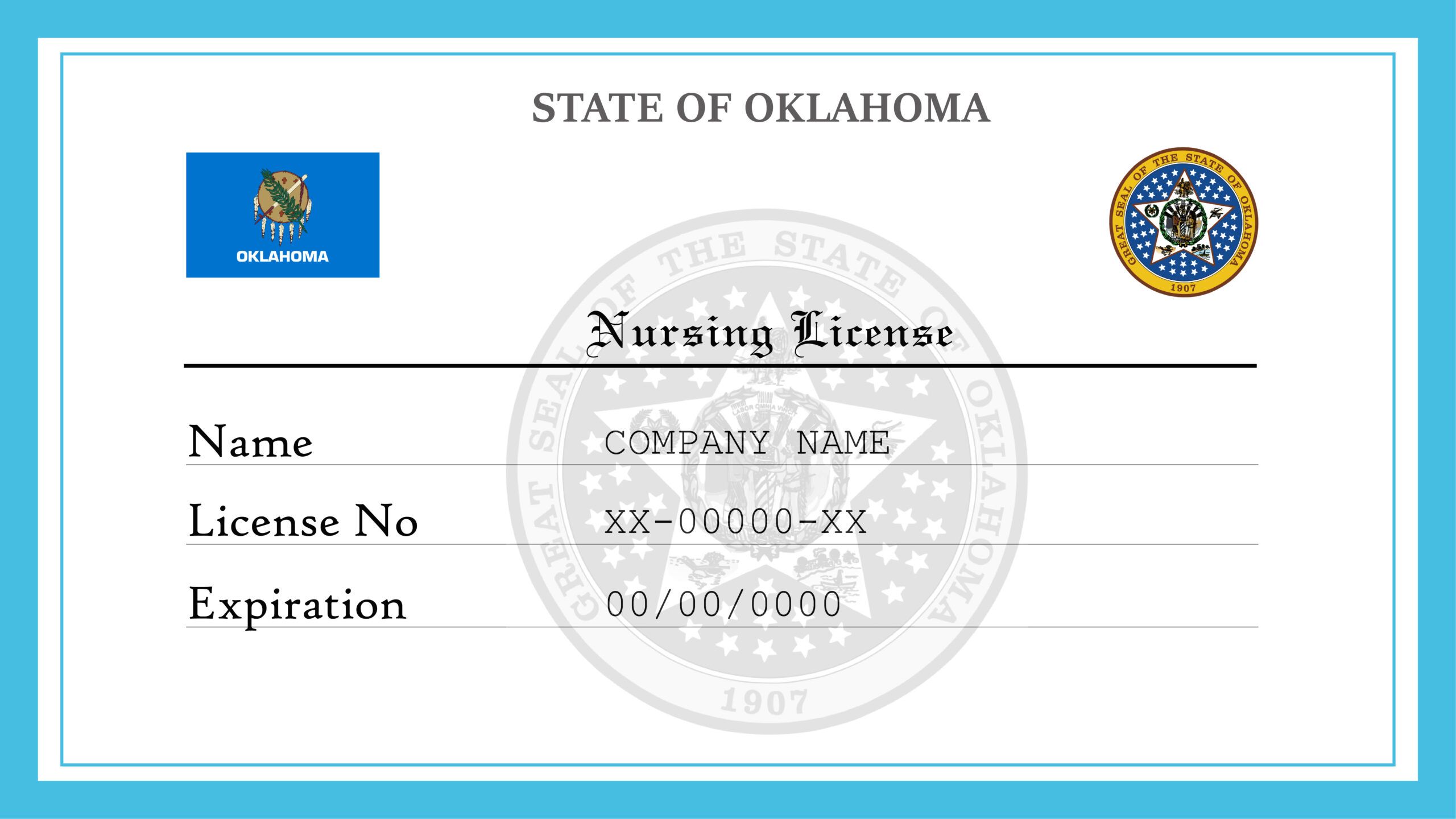 License to fill. Business License. State of Texas Business License. License Business Mexican.