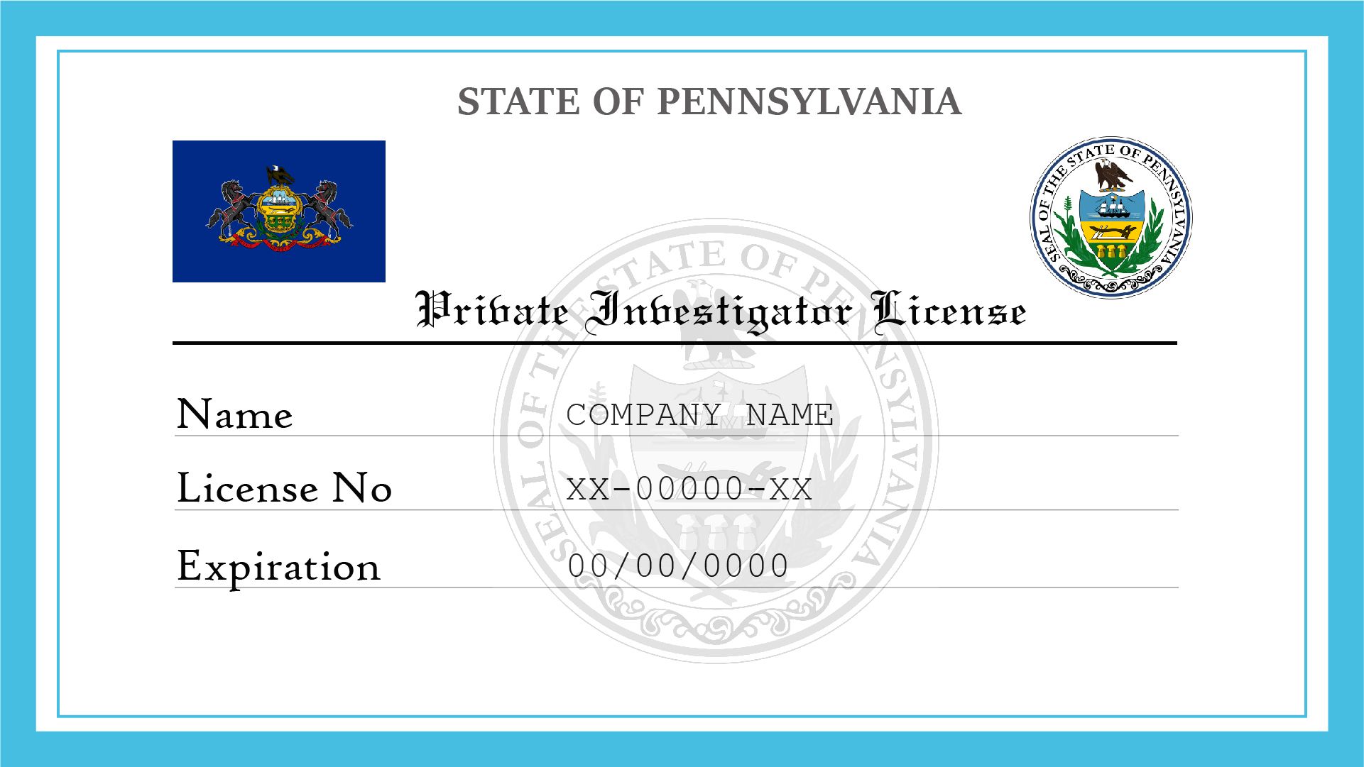 Pennsylvania Private Investigator License | License Lookup