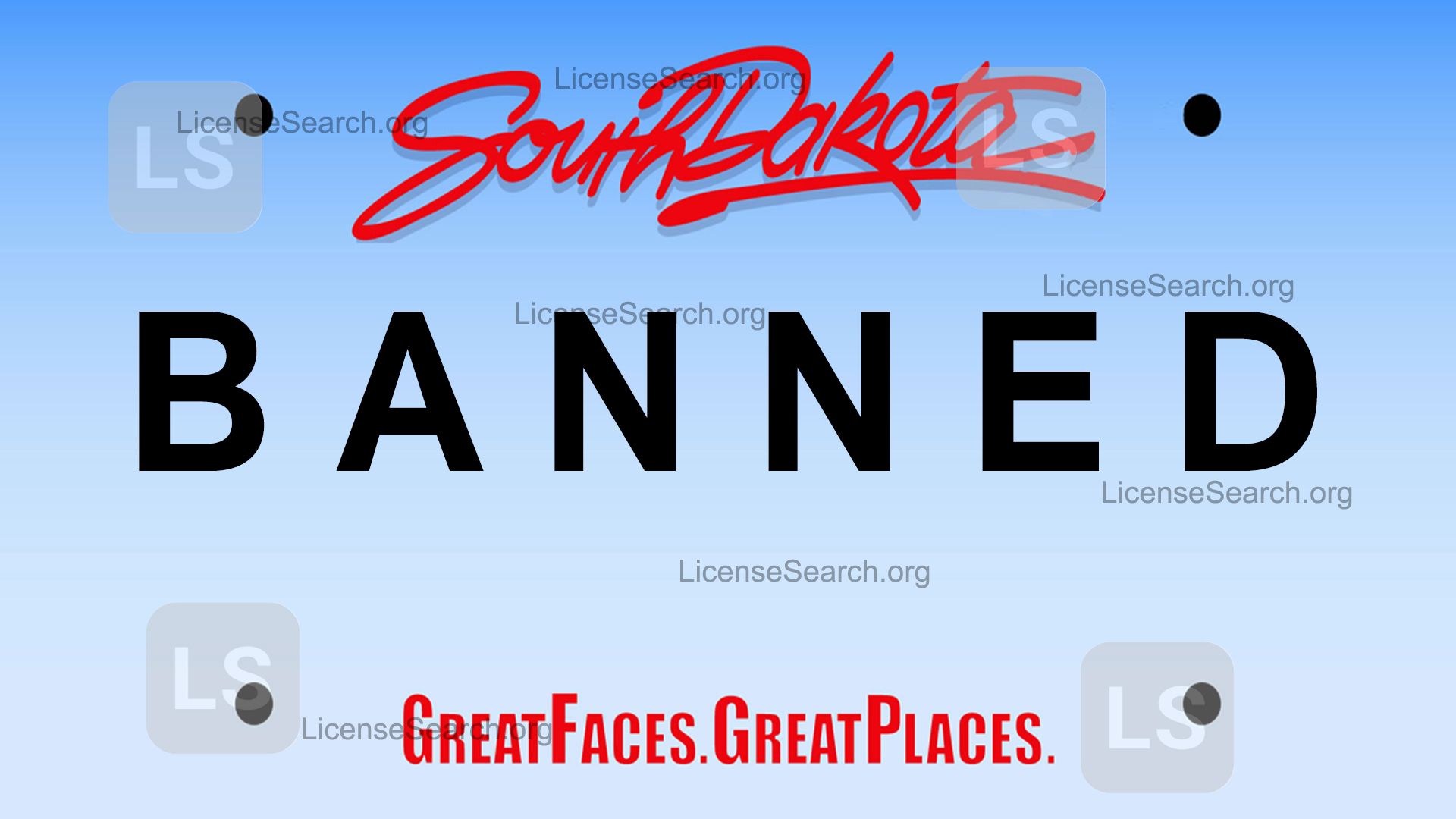 South Dakota Banned License Plates License Lookup
