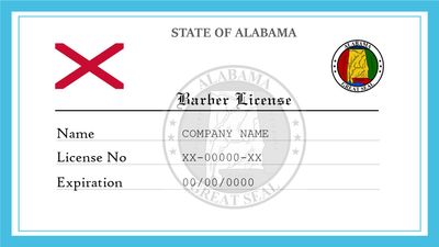 Alabama Barber License