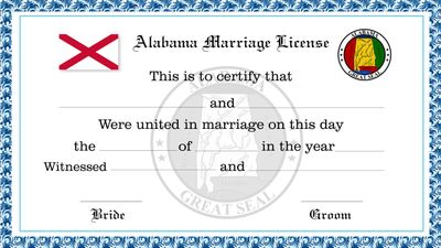 Alabama Marriage License