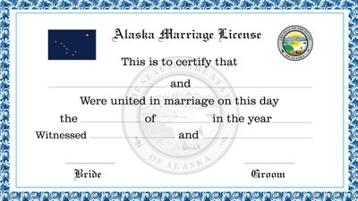 Alaska Marriage License
