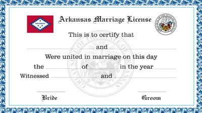Arkansas Marriage License