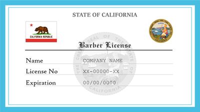 California Barber License