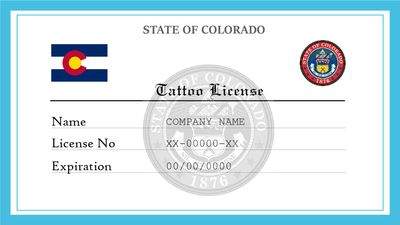 Colorado Tattoo License