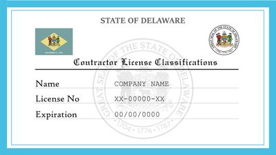 Delaware Contractor License Classifications