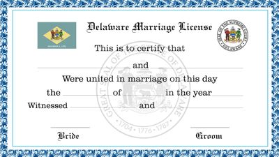 Delaware Marriage License