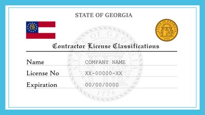 Georgia Contractor License Classifications