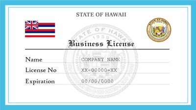Hawaii Business License
