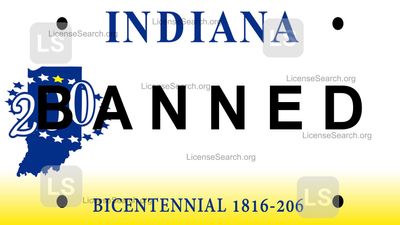 Indiana Banned License Plates