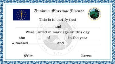 Indiana Marriage License