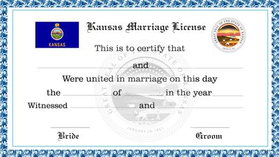 Kansas Marriage License