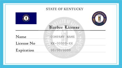 Kentucky Barber License