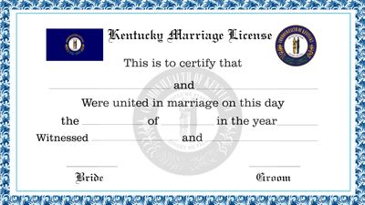 Kentucky Marriage License