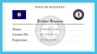 Kentucky Tattoo License