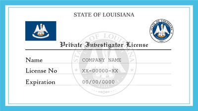 Louisiana Private Investigator License