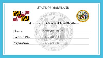 Maryland Contractor License Classifications