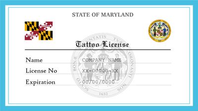 Maryland Tattoo License